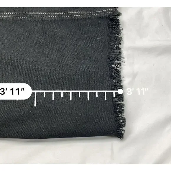 Pistola Women's Amira Long Sleeve Denim Jean Sheath Midi Dress In Noir Size S - Picture 9 of 12